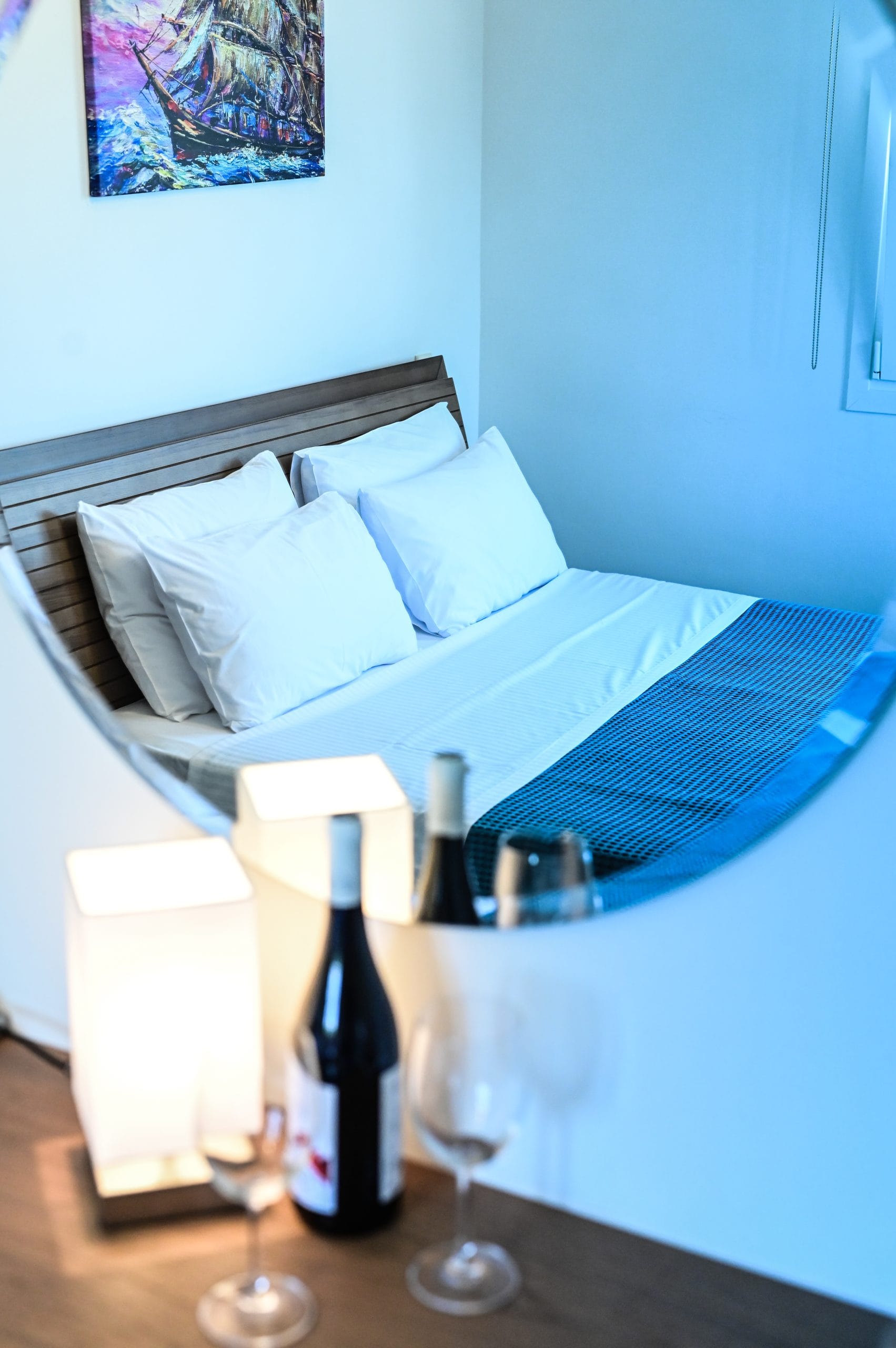 Big Blue Hotel family room with terrace